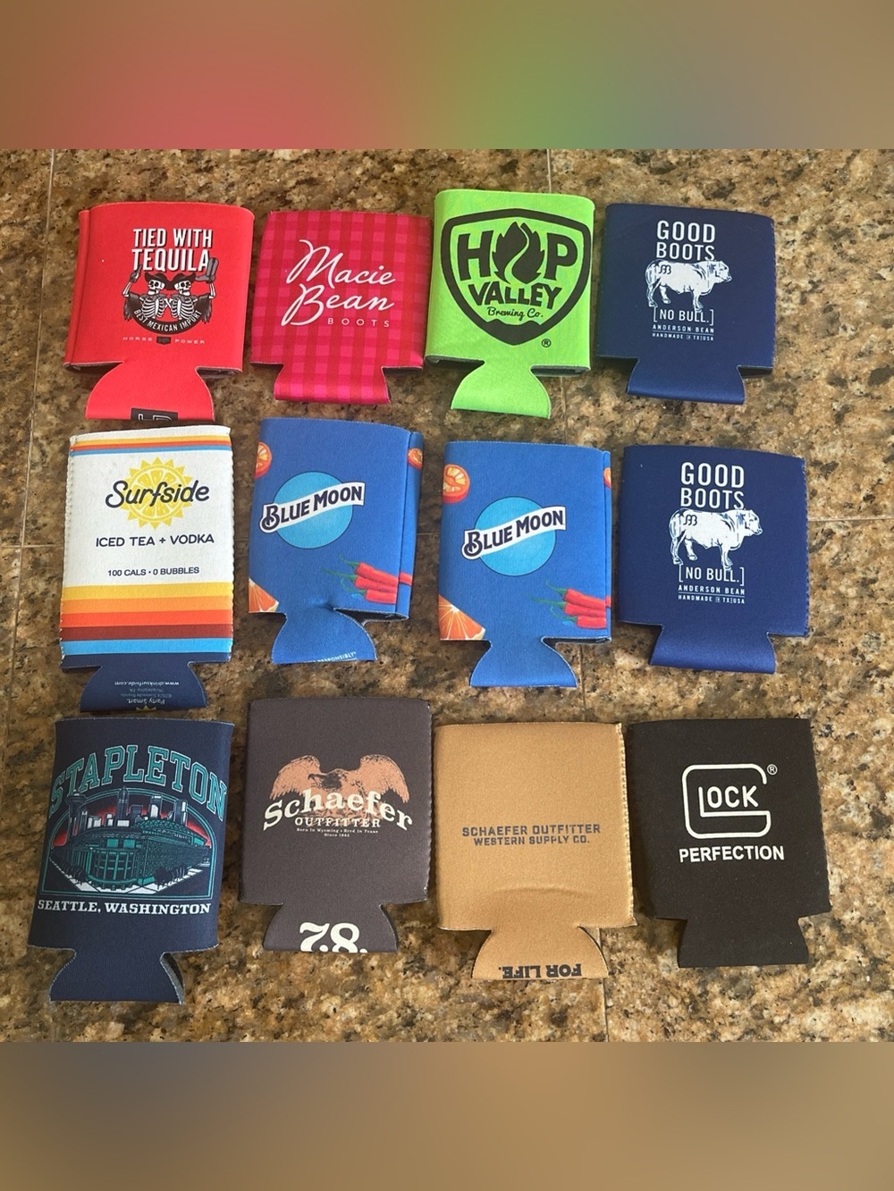 Lot of 12 Koozie’s keeps drinks cool beverage can coolers